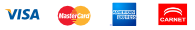 Visa, Mastercard, American Express y Carnet