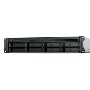 NAS SYNOLOGY RS1221 /8 BAHIAS EXPAN HASTA 12 CON UNIDAD DE EXPANSIN/RACK 2U/NUCLEO CUADRUPLE 2.2GHZ/ AMD RYZEN V1500B /4GB DDR4 AMPLIABE A 32GB/LAN GIGABIT X4/USB 3.2 X2/ HOT-SWAP/HASTA 128 TB
