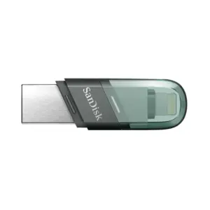 MEMORIA SANDISK 128GB IXPAND FLASH DRIVE FLIP PARA IPHONE/IPAD LIGHTNING/USB 3.1 METLICA CON TAPA DE PLSTICO SDIX90N-128G-GN6NE