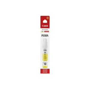 BOTELLA DE TINTA CANON GI-10Y AMARILLO,RENDIMIENTO 7,700 PAGINAS,COMPATIBLE G6010,G5010,GM2010