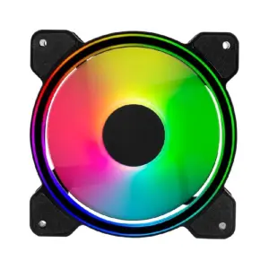 VENTILADOR PARA PC BALAM RUSH EOLOX BLAZE EX50 / FLUJO DE AIRE 30.71 CFM / SILENCIOSO 221 DB / VELOCIDAD 1200 RPM / PINES 3 MACHO Y HEMBRA / NEGRO  /  AURA RGB / BR-938068