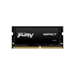 MEMORIA RAM KINGSTON SODIMM DDR4 8GB 3200MT/S FURY IMPACT BLACK CL20 260PIN 1.2V C/DIFUSOR DE CALOR P/LAPTOP KF432S20IB/8