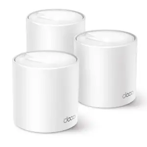 ROUTER TP-LINK DECO X55(3-PACK) WIFI 6 AX3000 5GHZ 2402 MBPS 802.11AX. 2.4GHZ 574 MBPS 802.11AX 2X2 MU-MIMO SUSTITUYE A DECO P9(3-PACK)