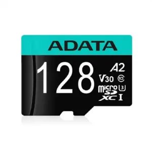 MEMORIA ADATA MICRO SDXC/SDHC 128GB UHS-I 100MB/85MB CLASE 10 V30 A2 C/ADAPTADOR ( AUSDX128GUI3V30SA2-RA1)