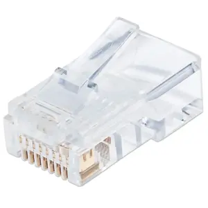 PLUG RJ45,INTELLINET,790512, CAT 5E UTP SOLIDO PRO 100 PZAS