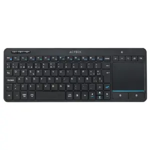 TECLADO ACTECK INSPIRE SMART TI707 / INALAMBRICO / MULTIDISPOSITIVO / DONGLE USB 2 BLUETOOTH / ESPAÑOL / 88 TECLAS TOUCHPAD MULTIMEDIA / WIN MAC ANDROID / NEGRO / AC-939621
