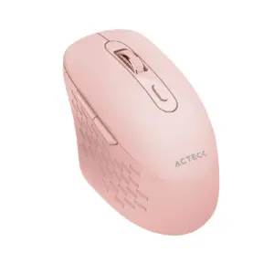 MOUSE ACTECK OPTIMIZE FLOW MI480 / INALAMBRICO / 1600 DPI / 6 BOTONES / 10 M / ROSA / AC-939850