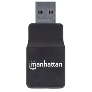 CONVERTIDOR USB,MANHATTAN,152754, 2.0 A TARJETA SONIDO 2.1