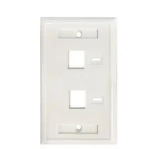 TAPA FACEPLATE , INTELLINET,772396, BLANCO 2 PERF. ETIQUETA