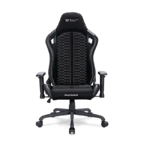 Silla Gamer Balam Rush Thunder Max V7, Tela Nylon Transpirable, Reposabrazos Reposa Pies Cojin Lumbar, 140, 150KG, Negro