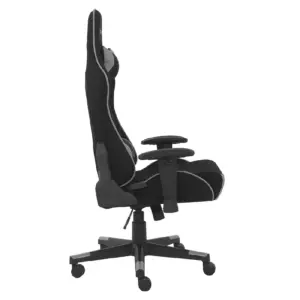 SILLA OCELOT GAMING OST-BLACK MIST / TELA AUTOMOTRIZ / BASE NYLON AJUSTABLE / DESCANSABRAZOS 1D / PISTON CLASE 4 / RECLINABLE 90-155 GRADOS / HASTA 150KG / COJINES LUMBAR Y CERVICAL / COLOR NEGRO CON