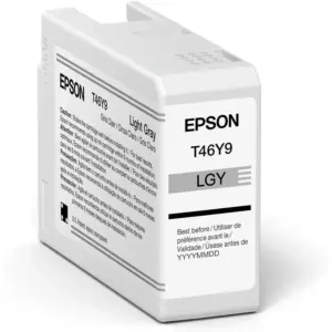 CARTUCHO EPSON MODELO T46Y GRIS LIGHT, PARA PLOTTER P900 50 ML