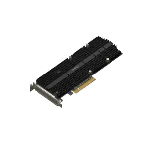 TARJETA ADAPTADORA SYNOLOGY DE SSD M.2 DOBLE RANURA PARA ACELERACIN DE CACH/ INTERFAZ PCIE NVME /FACTOR DE M.2 22110 /M.2 2280