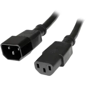 CABLE DE CORRIENTE DE 90CM DE EXTENSION - C14 A C13 - 14 AWG - 15A 125V - DE SERVICIO PESADO - STARTECH.COM MOD. PXT100143