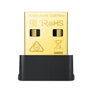 TARJETA DE RED | TP-LINK | ARCHER T2UB NANO | AC600 | WI-FI BLUETHOOT USB 4.2 / 2,4 GHZ 5 GHZ | COMPATIBLE CON WINDOWS 11/10/8.1/8/7