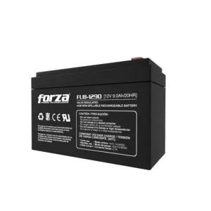 BATERIA SELLADA FORZA RECARGABLE FUB-1290 12V/9AH - AGM, SIN MANTENIMIENTO