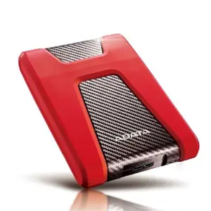 DISCO DURO EXTERNO ADATA HD650 2TB PORTATIL 2.5 USB 3.2 WINDOWS MAC LINUX CONTRAGOLPES COLOR ROJO AHD650-2TU31-CRD