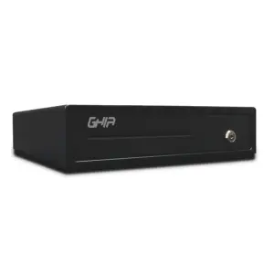 Cajon de Dinero Ghia GCD481, Acero, 4 Billetes, 8 Monedas, RJ11, Negro