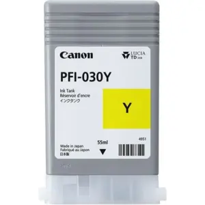 TANQUE DE TINTA CANON PFI-030 Y AMARILLO,COMPATIBLE: TA-20,TA-30,CAPACIDAD 55 ML