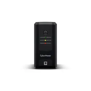NO BREAK CYBERPOWER (UT750GU) 750VA / 375W, INTERACTIVO, INDICADORES LED, 8 NEMA 5-15R 4 RESPALDO / 4 SUPRESIÓN Y REGULACIÓN, TORRE, PUERTO USB, GREEN POWER, 2 AÑOS EN EQUIPO, 1 AÑO EN BATERÍA.