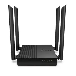 ROUTER |TP-LINK | ARCHER C64 |WIFI | INALAMBRICO MU-MIMO | AC1200 | 5 GHZ 867 MBPS | 2,4 GHZ 400 MBPS | COBERTURA WIFI MEJORADA 4 ANTENAS EXTERNAS, SUSTITUYE A ARCHER C60