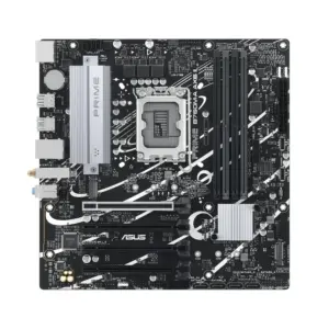 MB ASUS B760 Intel S-1700 14A Gen, 4X DDR5 5600, HDMI, DP, 3X M.2, 2X USB 3.2, WiFi 6-Bluetooth, Micro ATX, Gama Media