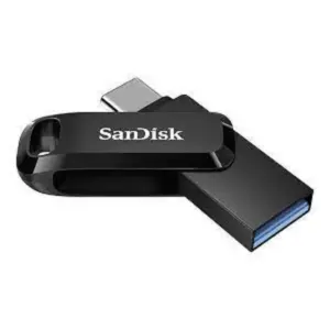 MEMORIA SANDISK ULTRA DUAL DRIVE GO USB 64GB TIPO-C / USB A 3.1 VELOCIDAD DE LECTURA 150MB/S COLOR NEGRO SDDDC3-064G-G46