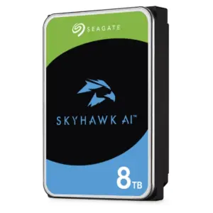 DISCO DURO INTERNO SEAGATE SKYHAWK AI 8TB 3.5 ESCRITORIO SATA3 6GB/S 256MB 7200RPM VIDEO VIGILANCIA 24X7 DVR Y NVR 1-16 BAHIAS 1-64 CAM