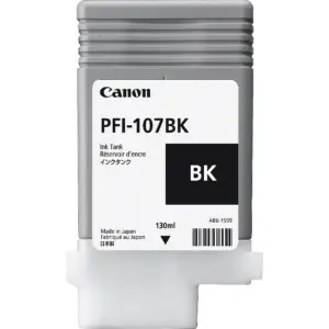 TANQUE DE TINTA CANON PFI-107 BK NEGRO,COMPATIBLE PRO-2000,PRO-4000,PR0-6000,PRO-4000S,PRO-6000S,PRO-2100,PRO-4100,PR0-6100,PRO-4100S,PRO-6100S,CAPACIDAD 130 ML
