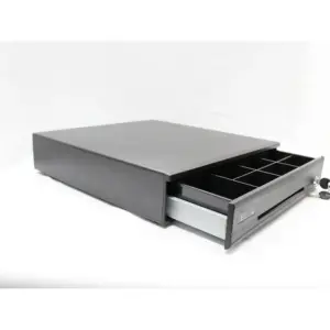 Cajon de Dinero Ec Line Elegance Ec-Cd-100m-Ii-G Negro Compartimientos 5 Billetes 7 Monedas RJ11