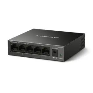 SWITCH | MERCUSYS | MS105GS | 5 PUERTOS GIGABIT | CARCASA DE METAL | MONTAJE ESCRITORIO O PARED
