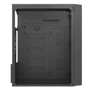 GABINETE ACTECK KIOTO GC220F / MINI TORRE / MICRO ATX, MINI ITX / FUENTE 500W INCLUIDA / SOPORTE PARA VENTILADORES / METAL / NEGRO / AC-939539
