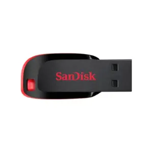 MEMORIA SANDISK 16GB USB 2.0 CRUZER BLADE Z50 NEGRO C/ROJO SDCZ50-016G-B35