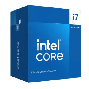 PROCESADOR INTEL CORE I7-14700F S-1700 14A GEN /HASTA 5.4 GHZ /CACHE 33MB /20 CORES 8P12E /SIN GRAFICOS /CON DISIPADOR /COMPUTO MEDIO