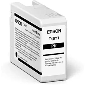 CARTUCHO EPSON MODELO T46Y NEGRO PHOTO, PARA PLOTTER P900 50 ML