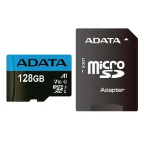 Memoria ADATA Micro SDXC-Sdhc 128GB Uhs-I 100MB-25MB Clase 10 V10 A1 C-Adaptador AUSDX128GUICL10A1-RA1