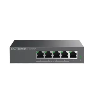 SWITCH GRANDSTREAM GWN7700P GIGABIT NO ADMINISTRABLE / 5 PUERTOS 10/100/1000 4 PUERTOS POE HASTA 30 W EN CADA PUERTO DE METAL