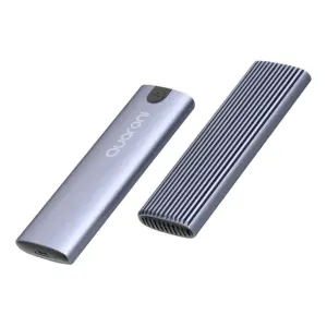 CARCASA ENCLOSURE QUARONI PARA M.2 NVME / COMPATIBILIDAD 2280 / CABLE USB C / ALUMINIO