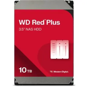 DISCO DURO INTERNO WD RED PLUS 10TB 3.5 ESCRITORIO SATA3 6GB/S 512MB 7200RPM 24X7 HOTPLUG NAS 1-8 BAHIAS WD100EFGX