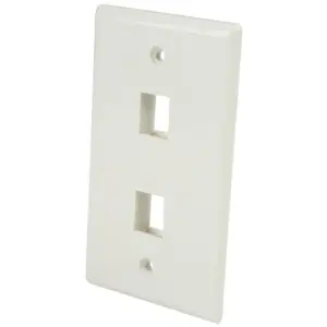 PLACA DE PARED DE 2 SALIDAS RJ45 - COLOR BLANCO - STARTECH.COM MOD. PLATE2WH