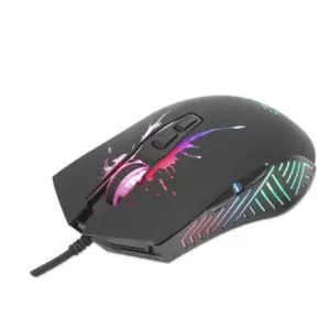 MOUSE OPTICO GAMING, MANHATTAN, 190220, 7 BOTONES, 7200 DPI, LED RGB, NEGRO