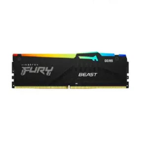 MEMORIA RAM KINGSTON DIMM DDR5 32GB 6000MT/S FURY BEAST BLACK EXPO RGB CL36 288PIN 1.35V C/DISIPADOR DE CALOR P/PC/GAMER/ALTO RENDIMIENTO KF560C36BBEA-32
