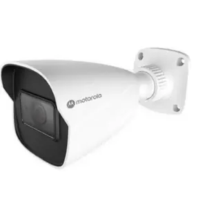CAMARA IP MOTOROLA MTIBM045701 / BULLET METAL / LENTE FIJO / 5MP / ICR, DIA -NOCHE / IK10 / IP67 /ONVIF / POE / DNR 3D , WDR DIGITAL , HLC , BLE , DESEMPAÑADOR / IR 40 M / CYBERSEGURIDAD GDRP
