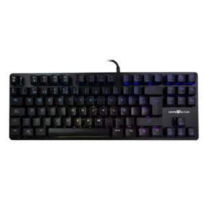TECLADO MECNICO TKL / GAME FACTOR / KBG500-BL, RGB, TENKEYLESS, USB NEGRO