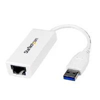 Adaptador Tarjeta de Red Externa Nic USB 3.0 a 1GBPS Gigabit Ethernet 1 Puerto 1X RJ45 Hembra 1X Usba Blanco Startech.com Mod