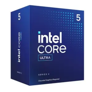 PROCESADOR INTEL CORE ULTRA 5-225F S-1851 SERIE 2 /HASTA 4.9 GHZ /CACHE 20MB /10 CORES 6P4E /SIN GRAFICOS /CON DISIPADOR /GAMER MEDIO