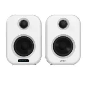 BOCINA ACTECK DYNAMIC EXACT BS650 / BLUETOOTH PARA ESCRITORIO / BLUETOOTH 5.0, AUX 3.5 MM Y USB / 50 W / PANTALLA LED / CONTROL REMOTO / BLANCA / AC-935883