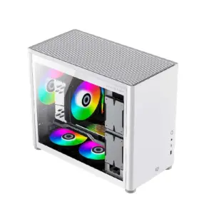 GABINETE BALAM RUSH ERIS FROST GI985/ MICRO TORRE / MICRO ATX, MINI-ITX / PANEL CRISTAL TEMPLADO/ METAL/ BLANCO/ BR-935647