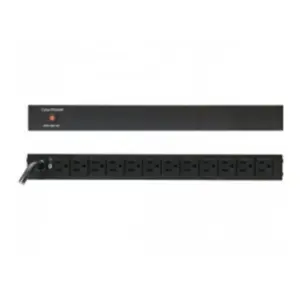 PDU CYBERPOWER (PDU15B12R) 12 SALIDAS NEMA 5-15R, MONTAJE 1U. SALIDA DE 100-125 V 15A.