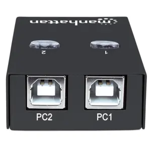 MULTIPLEXOR USB MANHATTAN,162005, USB 1:2 COMPARTE 1 DISP A 2PC